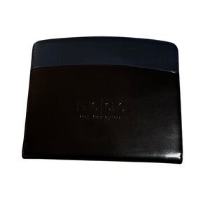 Leeds Black Faux Leather Zippered Padfolio Organizer PNC CFO Cash Flow Options